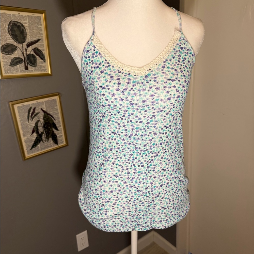 Jasmine & Ginger Blue and Purple Floral Camisole